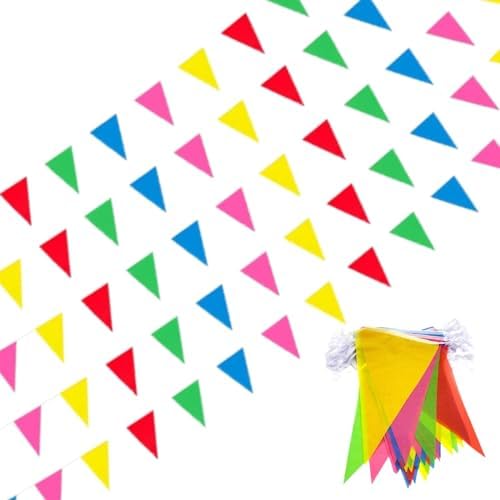 150pcs Multicolore Drapeaux Triangle Bunting de Partie Guirlande Fanion ...