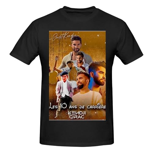 RLHRJEFZ Kendji France Girac T-Shirt en Coton pour Homme à Manches Courtes et col Rond Coupe Classique Respirant T-Shirts Basiques Hauts d'été...