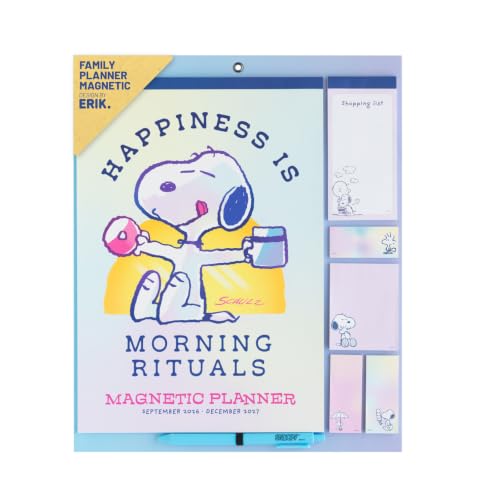 Grupo Erik Snoopy Magnetic Calendar for Fridge 2027 Magnetic Planner