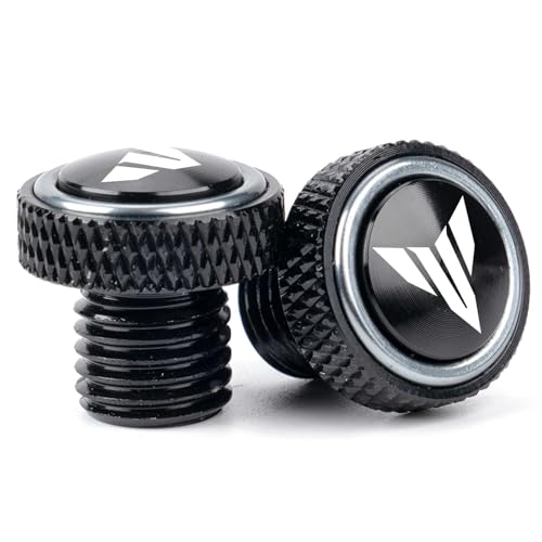 ZESIDIMO M10 * 1,25 Spiegel Lochstopfen Schrauben Bolzen CNC Motorrad Zubehör Spiegelschrauben Für Yamaha MT 07 09 10 MT07 MT09 SP MT10 FZ09 FZ07 (Grau)