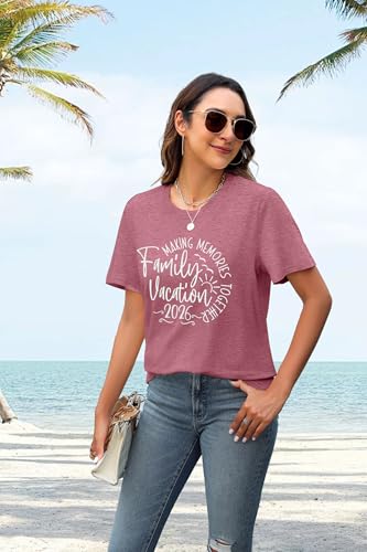 Family Vacation Shirts for Women Family Matching Tshirts Summer Travel Tops 2026 Cruise Trip Clothes Funny Trip T-Shirt