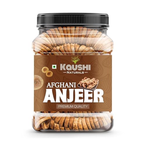 Image of Kaushii Naturals Afghani Anjeer 500gm (Dried Figs) | Premium Quality Soft & Sweet Anjeer | Rich in Fiber & Calcium | Healthy Dry Fruits Snack | 100% Natural & Fresh (500gm)