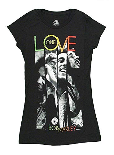 Bob Marley Junior's One Love Stripes Shirt Black 2XL