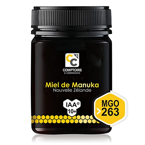 COMPTOIRS ET COMPAGNIES - Miel de Manuka Actif - IAA10+ (MGO263+) - Origine Nouvelle Zélande - 500g