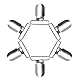 LiteTour 20 Stück 3,2 cm Hosenträger-Clips aus robustem Metall, Schnuller-Clips zur Herstellung von Schnullerhaltern Bettlakenverschlüssen Trägern Lätzchen-Clips Spielzeughalter silberfarben