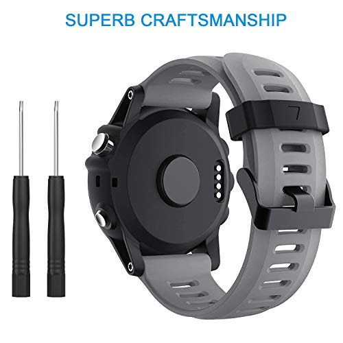 kitway Bracciale per Fenix 3/Fenix 5X, Morbido Cinturino di Ricambio in Silicone per Fenix 3/Fenix 3 HR GPS/Fenix 5X Smart Watch (Non per Fenix 5)
