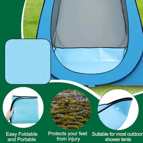 Tapete de Ducha para Tienda de Campaña Wenfan 39.37" x 39.37", Antideslizante, Plegable miniatura 4