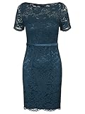 Flacher, runder Ausschnitt ApartFashion Damen Kleid, blau, Normal