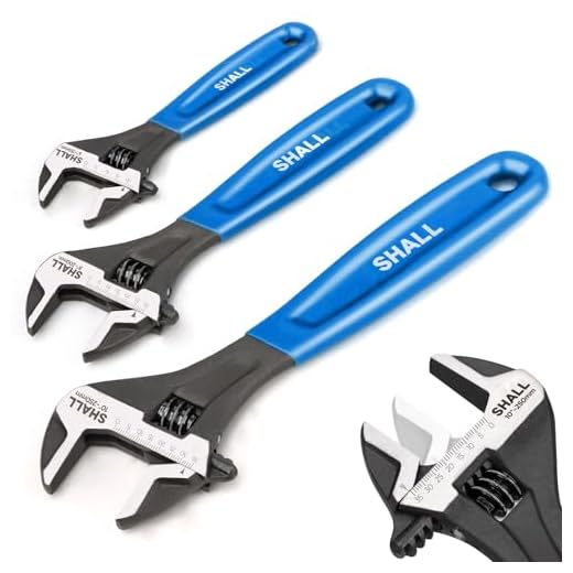 Three-Piece Adjustable Wrench Set