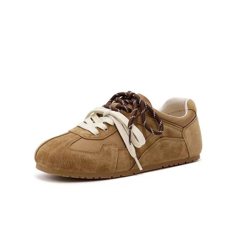 Cute Retro Shoes with Dual Laces Design Chunky Platform Lace-up Comfy Non Slip Lightweight Softy Casual Skate Sneakers Y2K Kawaii Classic Pretty Pastel Trendy Gifts for Women & Girls Back to School2