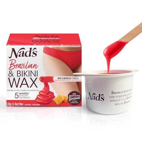 Nad's Brazilan & Bikini Wax Kit, Hair Removal For...