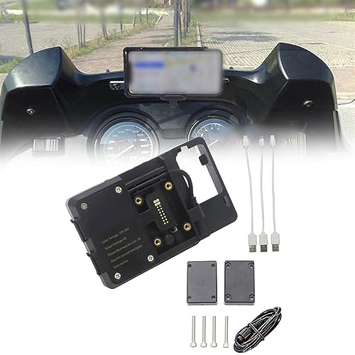 Support téléphone induction pour BMW R850RT évitant les pannes de batterie de GPS sur pare-brise