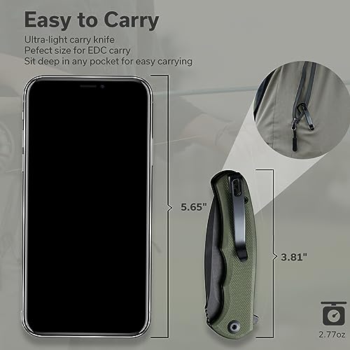 CIVIVI Mini Praxis Folding Pocket Knife, 2.98