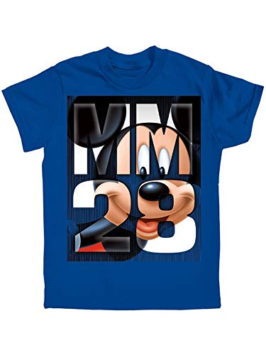 T-shirt Disney Mickey bleu roi en maille résistante taille L