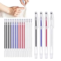 Heat Erasable Fabric Pen - 5 Colors Each, Erase Pen, 24 pieces, Refills Sewing Marker | Marking Pens for Clothing, Crafts, Shoe Printing, Embroidery