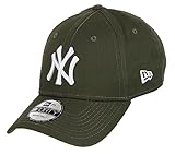9Forty Adjustable Fit New Era New York Yankees MLB League Essential Olive 9Forty Adjustable Cap - One-Size