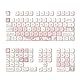 Tiardey Tastenkappen PBT-Tastenkappen-Set, sublimierte lila Kaninchen-Tastenkappen für mechanische Gaming-Tastatur, 132 Tasten