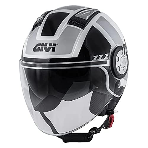 GIVI Casco HPS 11.1 Air Jet-R Graphic Class Blanco/Negro/Plata Talla 54/XS