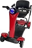 Automatic Folding Mobility Scooter, Auto Folding Electric Portable Travel Scooter, Mobility Chair, 250W Dual Motor, Flip Up Arm Rest, 20 KM Removable Battery, 4 Wheel Suspension, Remote Control, New! - Image 3