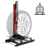 CISSIYOG Reifenregal Reinigungsständer, Höhenverstellung Reifenständer aus Stahl, Heavy Duty Detailing Wheel Cleaning Stand für Reinigen und Polieren von Reifen - 70×45×83cm
