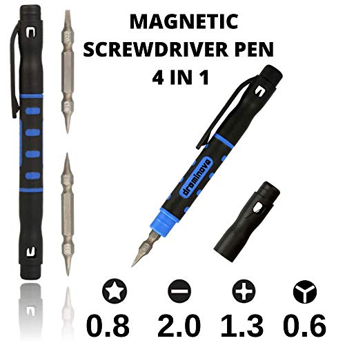 Tripoint Y000 Screwdriver Triwing 0.6 mm Y-Tip 0.8 Pentalobe Screwdriver set 4 in 1 For iPhone 7 8 Plus X XS Max and up (Tripoint Y000 Screwdriver)