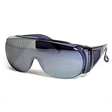 Large Fit Over Sunglasses Silver Mirror Lens UV Protection By CSC
