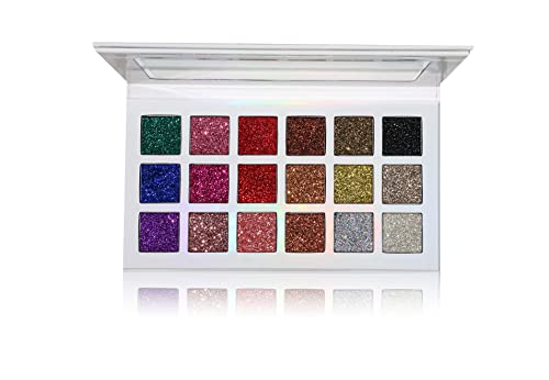 Ynzon Eyeshadow Palette Longlasting Glitter 18 Color Shimmer Metallic Sparkle Eye Shadow Pallet For Women Christmas Girls Gift Box Pro Makeup #TOP1