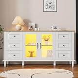 150 x 40 x 75 cm, color blanco + tono de madera