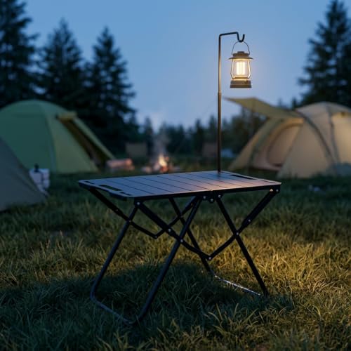 Table camping pliante en métal compacte contre sol instable - 4