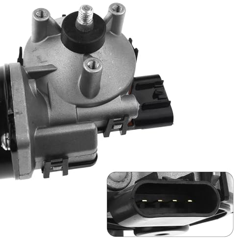Image of Front Windshield Wiper Motor Compatible with Ram 1500 2500 3500 4500 5500 2011-2017 | Ram 1500 2009-2010 Replace 4-Pin Wiper Motor 68050422AA, 68050422AC