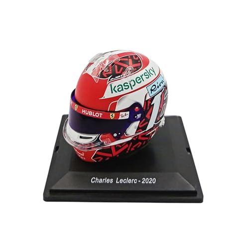 OPO 10 - Formula 1 Helmet Compatible with Ferrari F1: Charles Leclerc 2020-1/5 Scale Spark - CAS92