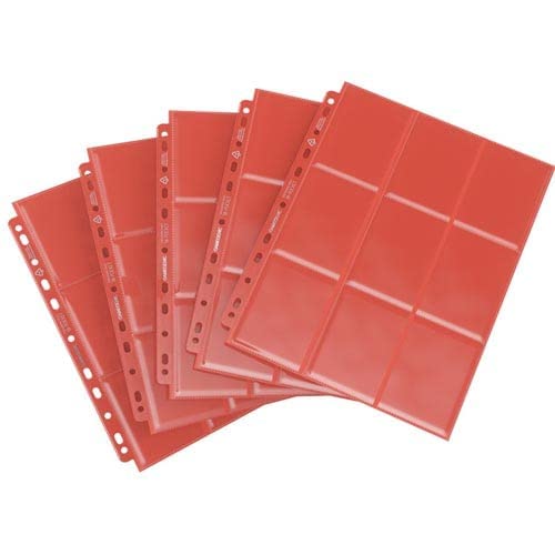 Galápagos, Gamegenic: Sideloading 18-Pocket Pages 10 pcs pack (Vermelho), Acessório