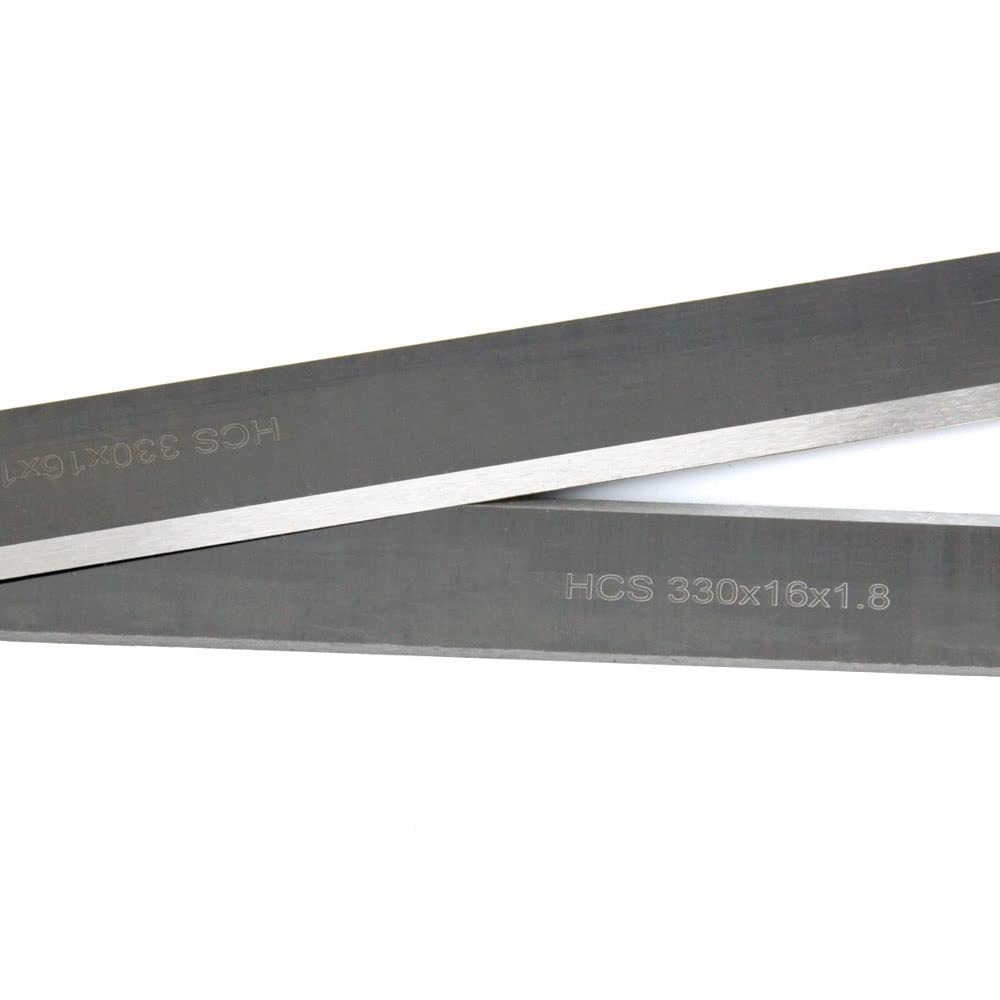 Cuchillas cepilladoras Cuchillas cepilladoras, 1 par de Cuchillas Madera HCS 330 mm Espesor x 16,8 for 13"