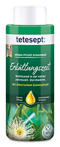 tetesept Aroma Care Bain moussant Cold Time - Additif de bain à l'huile essentielle d'eucalyptus - Chauffant grâce à la mousse longue durée - 1 x 500 ml Cover