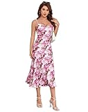 Occasions : robe en satin de style sexy et élégant, parfaite pour les fêtes, la plage, les vacances, les invités de mariage, les banquets, les rendez-vous, les clubs, les loisirs.