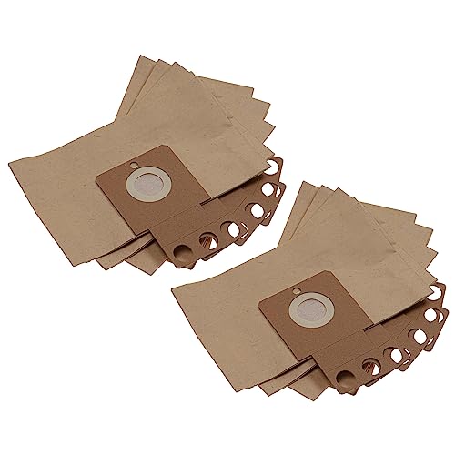 vhbw 10x bolsa compatible con Kärcher Robocleaner RC 3000, RC 4.000 robot aspirador - 24,5 cm x 20,5 cm marrón