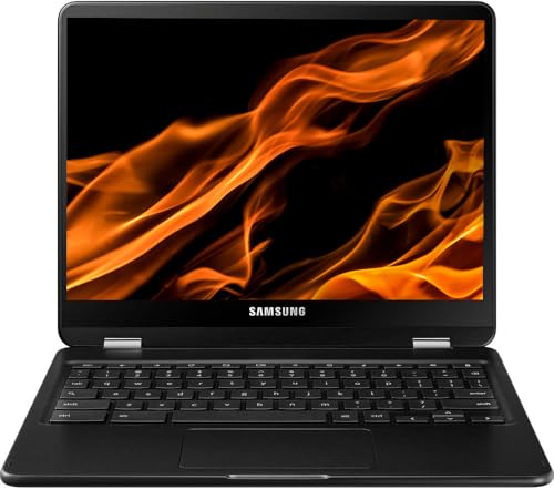 Image of Samsung 12 inch Convertible Chromebook Pro, 2K(2400 x 1600) Touchscreen with 360' Rotation, Intel Processor Up to 2.20GHz, 4GB Ram, 32GB Storage, Super-Fast WiFi, Chrome OS, Pastel Black, Renewed