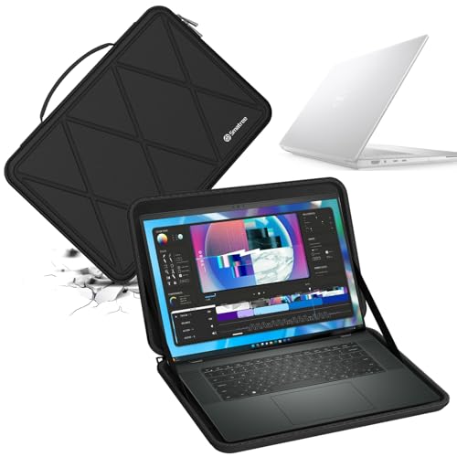 Smatree Hard Eva Schutzhülle Case Kompatibel für 16,3 Zoll Dell XPS 16 9640 Laptop, für 16 Zoll Dell New Precision 5680/5690 Workstation Wasserdicht und Anti-Shock Sleeve (X8279)