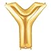 Betallic  Large Y Shaped Balloon, 40 Inch, Gold