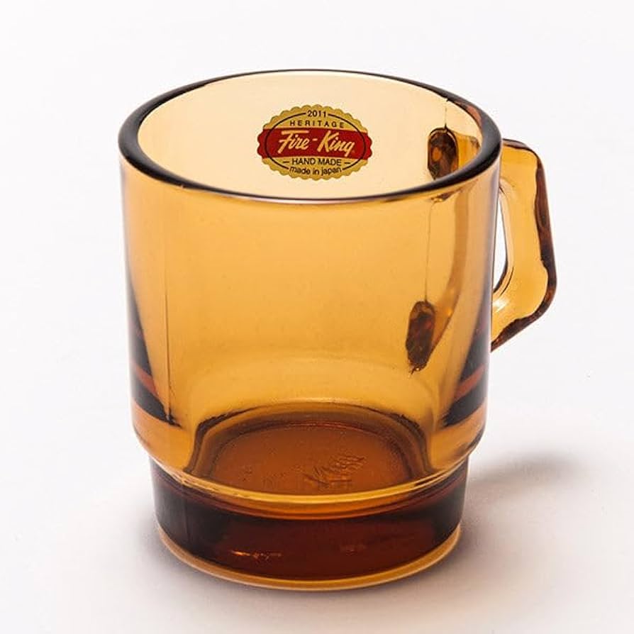 Amazon.co.jp: Fire-King スタッキングマグ アンバー : ホーム