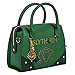 Harry Potter Sac à main multi-usage en cuir synthétique pour femme Motif Serpentard Vert/doré, Vert, doré., Taille unique