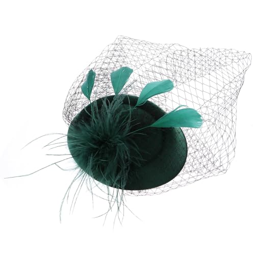 Fascinateur vert vintage pour mariage résille cocktail et cérémonie