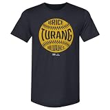 500 LEVEL Brice Turang Milwaukee Vintage Baseball Men's Premium T-Shirt (Tri Navy, M)