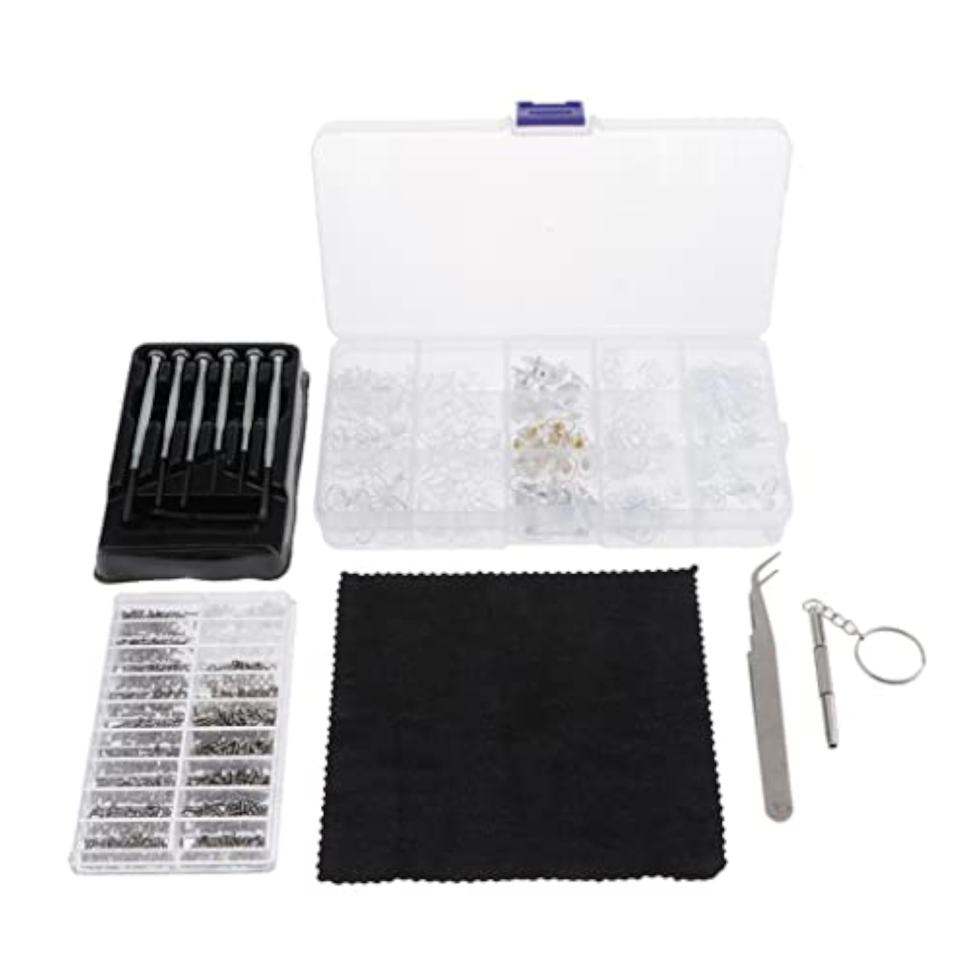 Eyeglass Screws Repairing Tools Kit with Tweezer