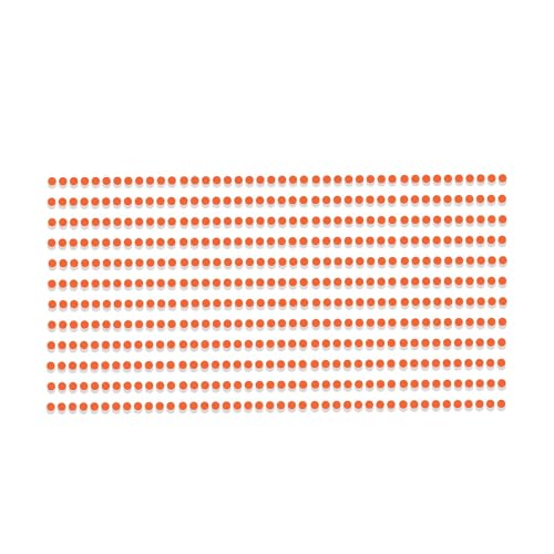 Image of Comet Busters Round Velvet Bindi for Women (BF-1) (Orange-2mm) (Pack of 10)