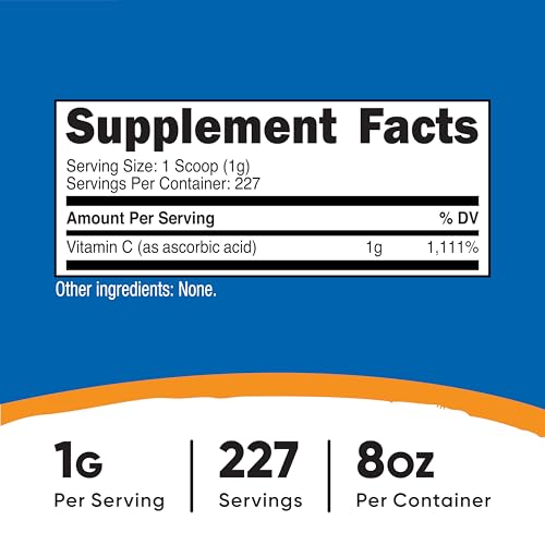 Nutricost Ascorbic Acid Powder