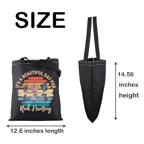 Bolso tote para caza de rocas, regalo para amantes de las rocas, geólogos y coleccionistas miniatura 3