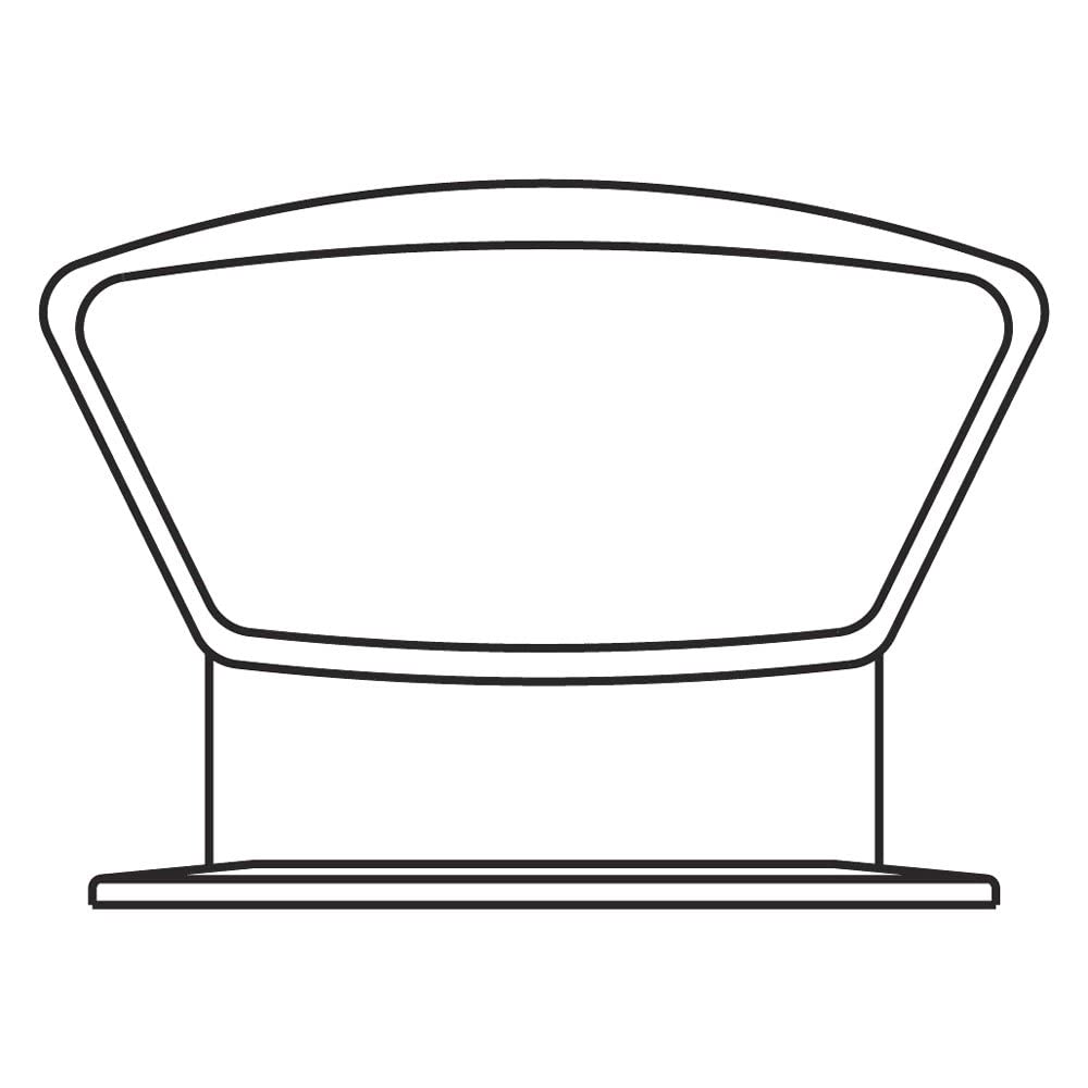 SEADOG 3 PVC Lowprofile Cowlvent Wht