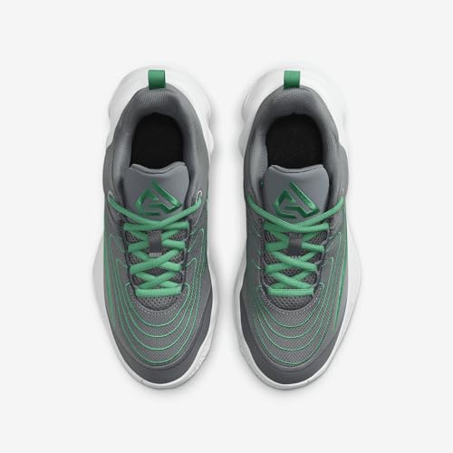 Giannis Immortality 4 Big Kids' Basketball Shoes (FZ6734-002, Smoke Grey/Wolf Grey/Dark Smoke Grey) Size 4.54