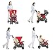 Joovy Caboose Ultralight Sit and Stand Double Stroller with Rear Bench and Standing Platform, 3-Way Reclining Seats, Optional Rear Seat, and Universal Car Seat Adapter (Turq)